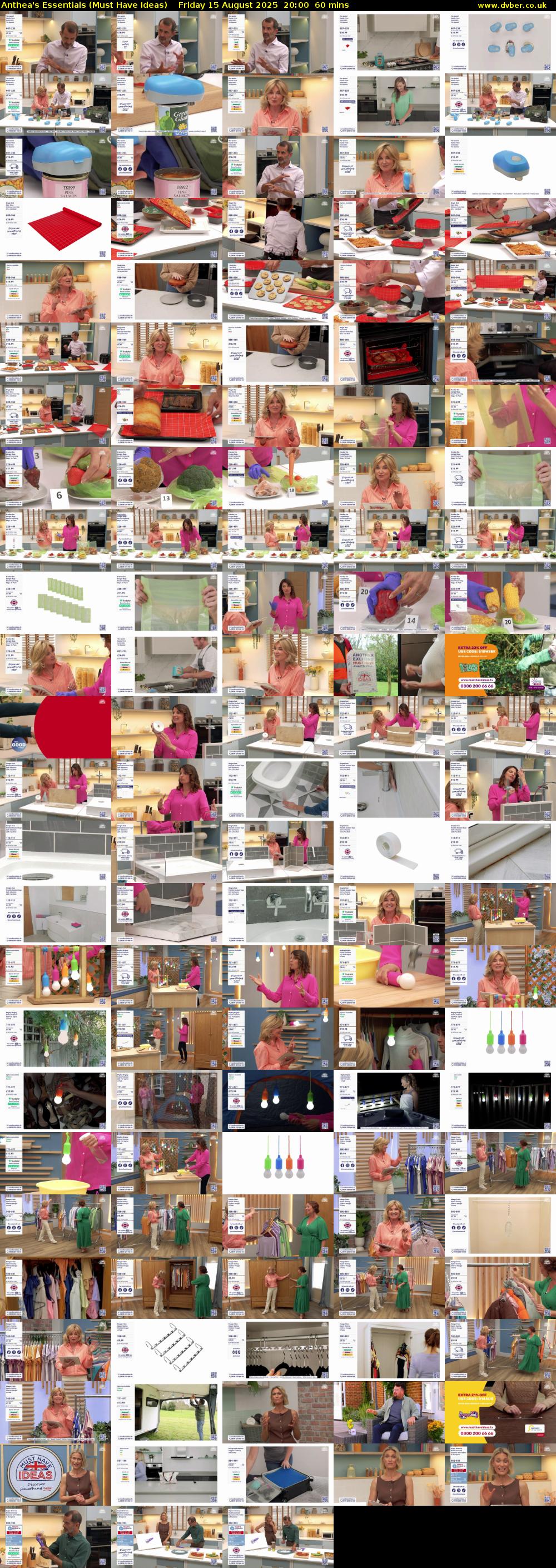 Anthea's Essentials (Must Have Ideas) Friday 15 August 2025 20:00 - 21:00