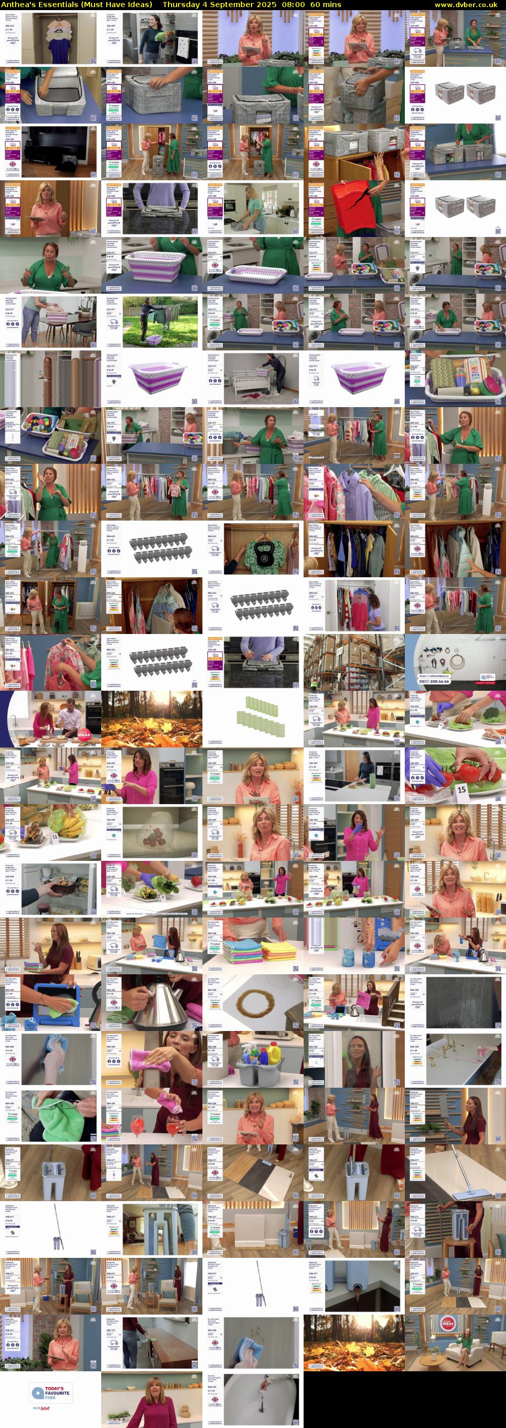 Anthea's Essentials (Must Have Ideas) Thursday 4 September 2025 08:00 - 09:00
