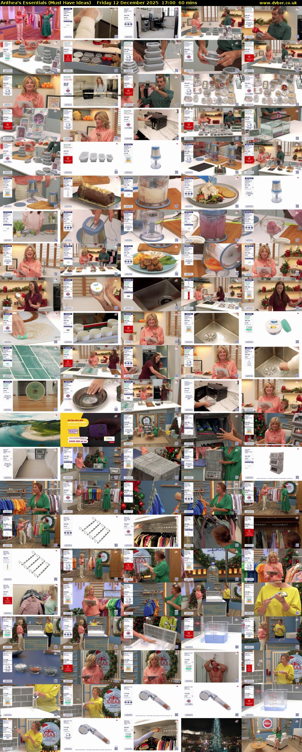 Anthea's Essentials (Must Have Ideas) Friday 12 December 2025 17:00 - 18:00