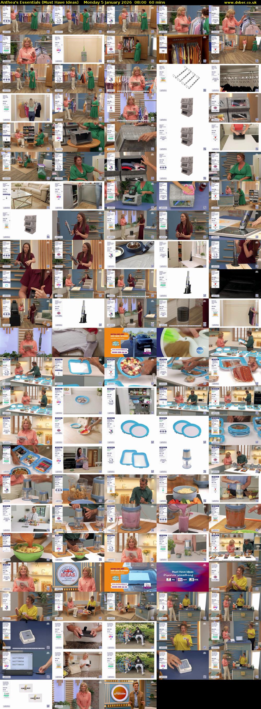 Anthea's Essentials (Must Have Ideas) Monday 5 January 2026 08:00 - 09:00