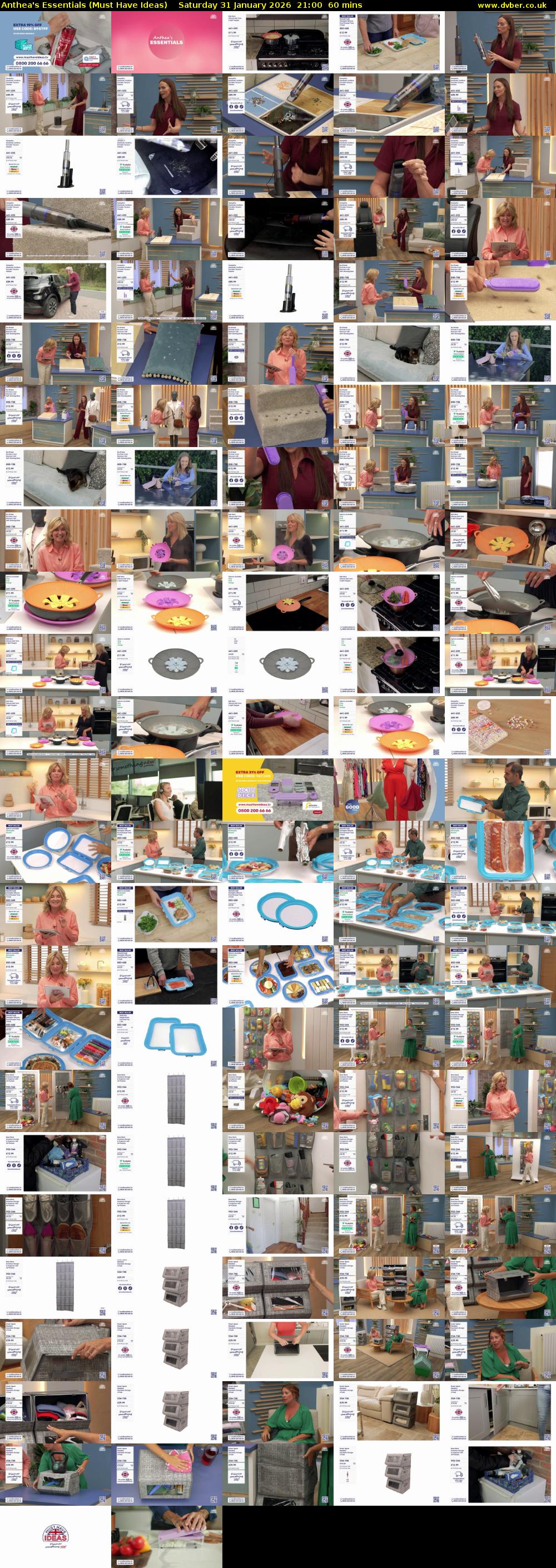 Anthea's Essentials (Must Have Ideas) Saturday 31 January 2026 21:00 - 22:00