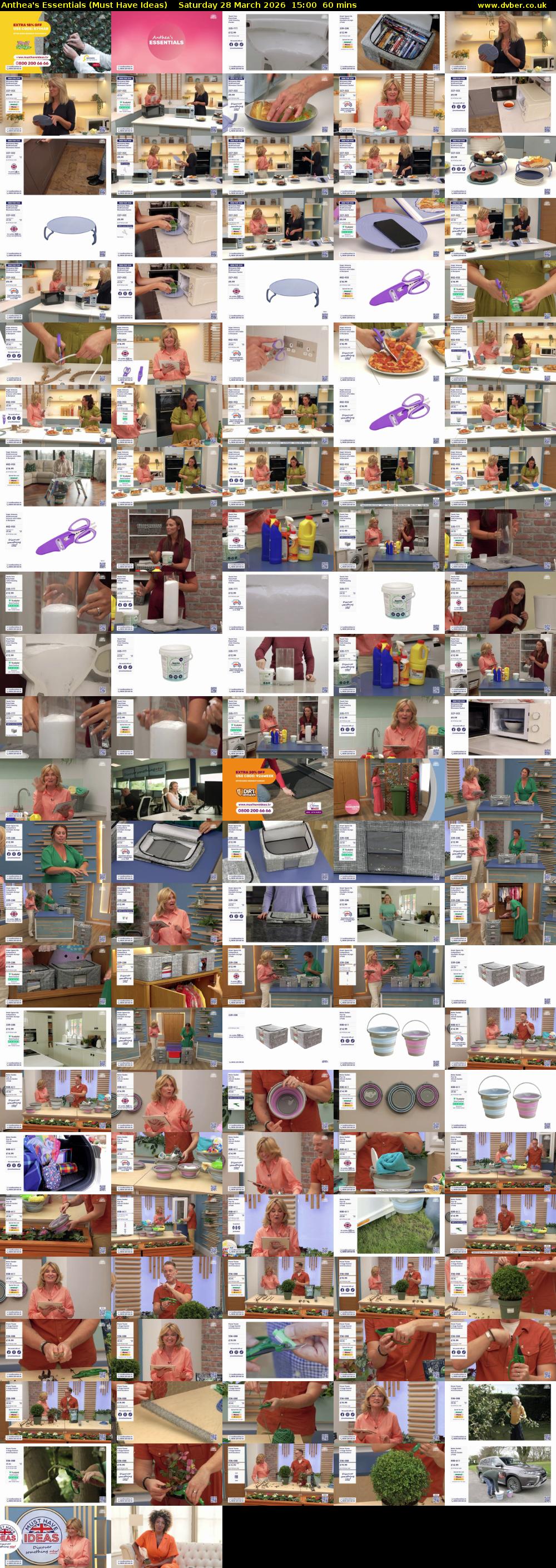 Anthea's Essentials (Must Have Ideas) Saturday 28 March 2026 15:00 - 16:00