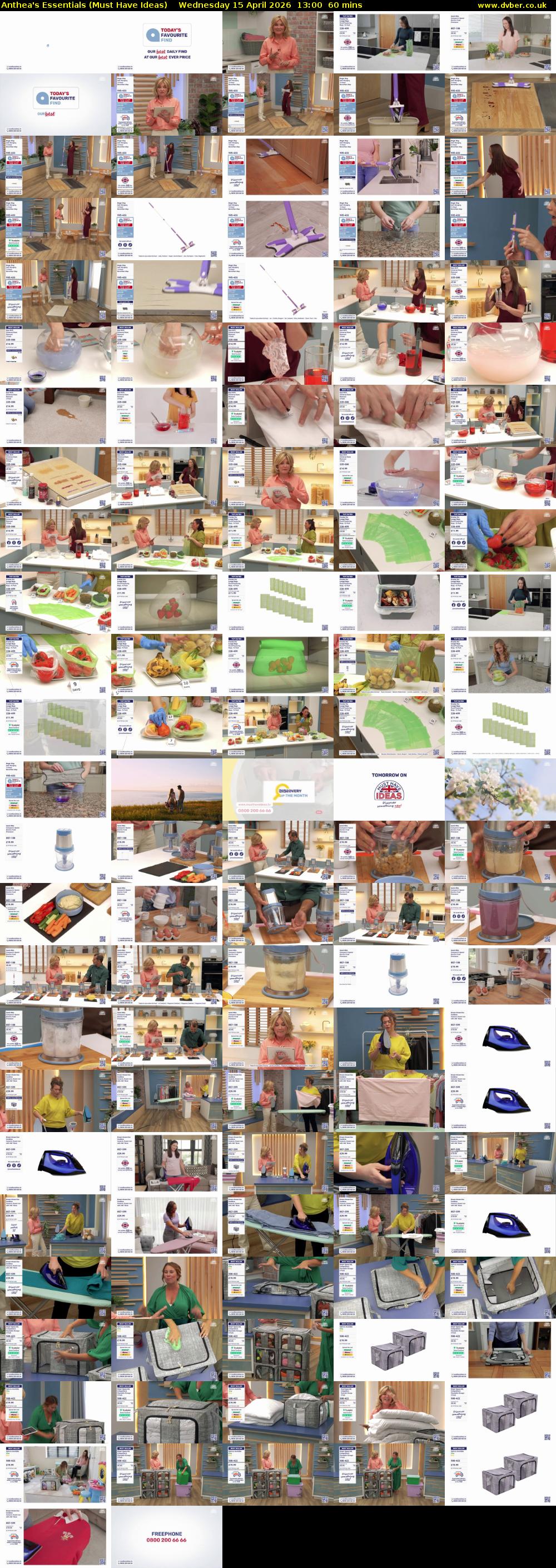 Anthea's Essentials (Must Have Ideas) Wednesday 15 April 2026 13:00 - 14:00