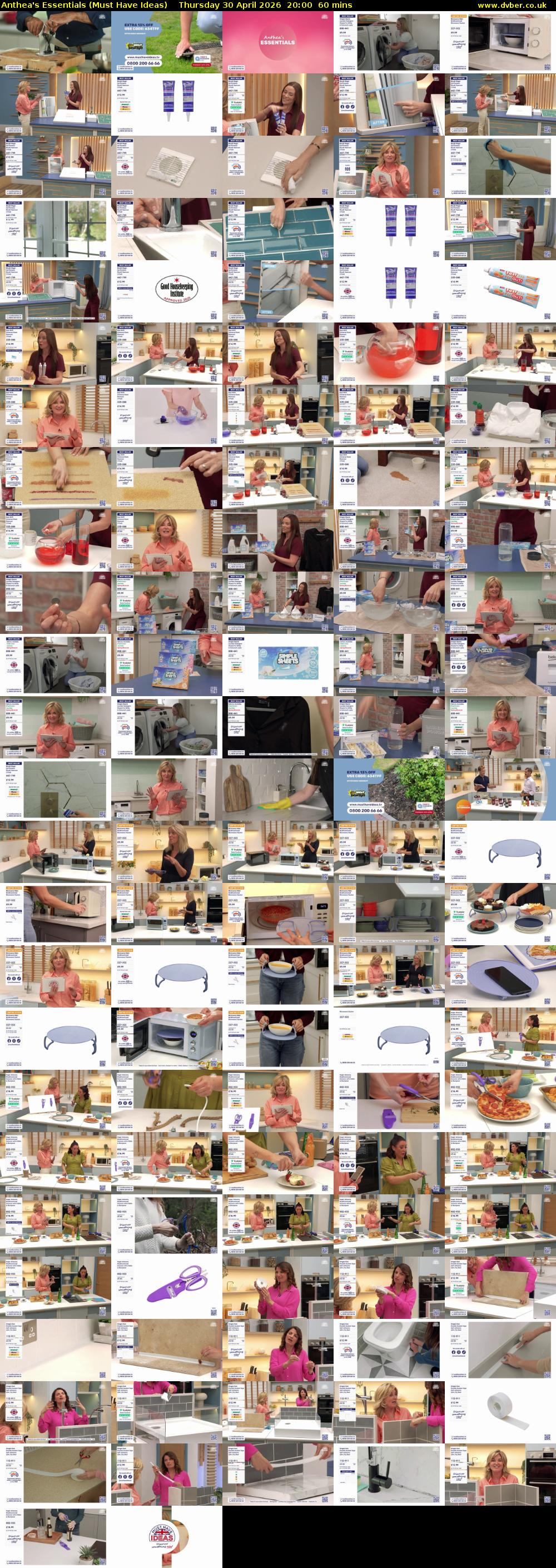 Anthea's Essentials (Must Have Ideas) Thursday 30 April 2026 20:00 - 21:00