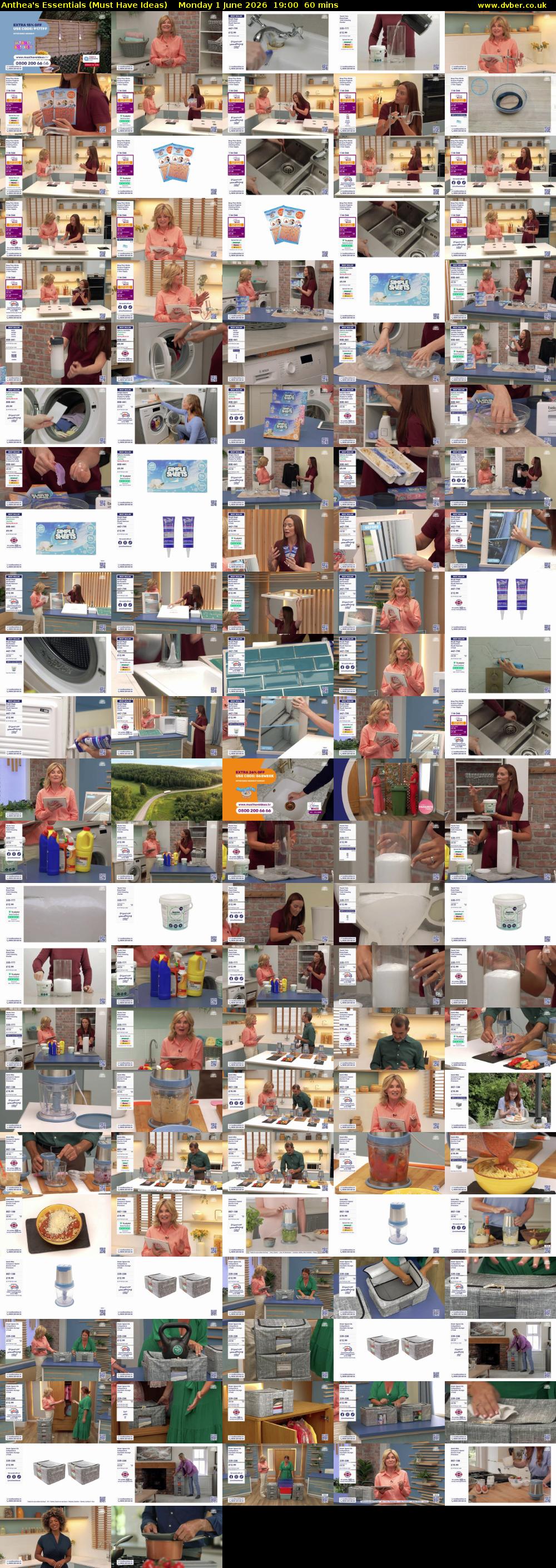 Anthea's Essentials (Must Have Ideas) Monday 1 June 2026 19:00 - 20:00