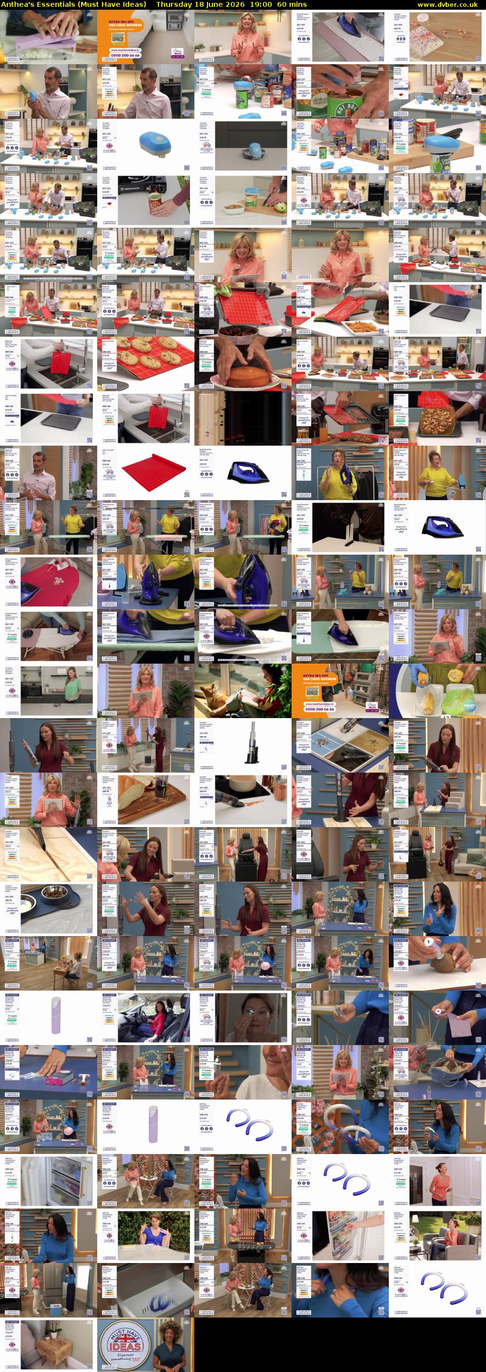 Anthea's Essentials (Must Have Ideas) Thursday 18 June 2026 19:00 - 20:00
