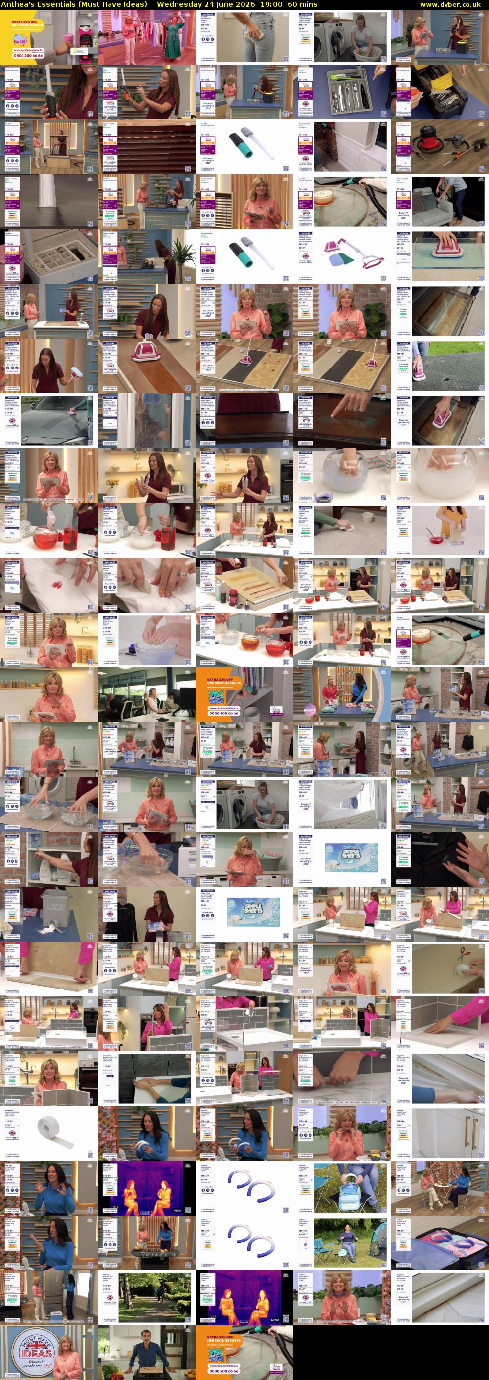 Anthea's Essentials (Must Have Ideas) Wednesday 24 June 2026 19:00 - 20:00