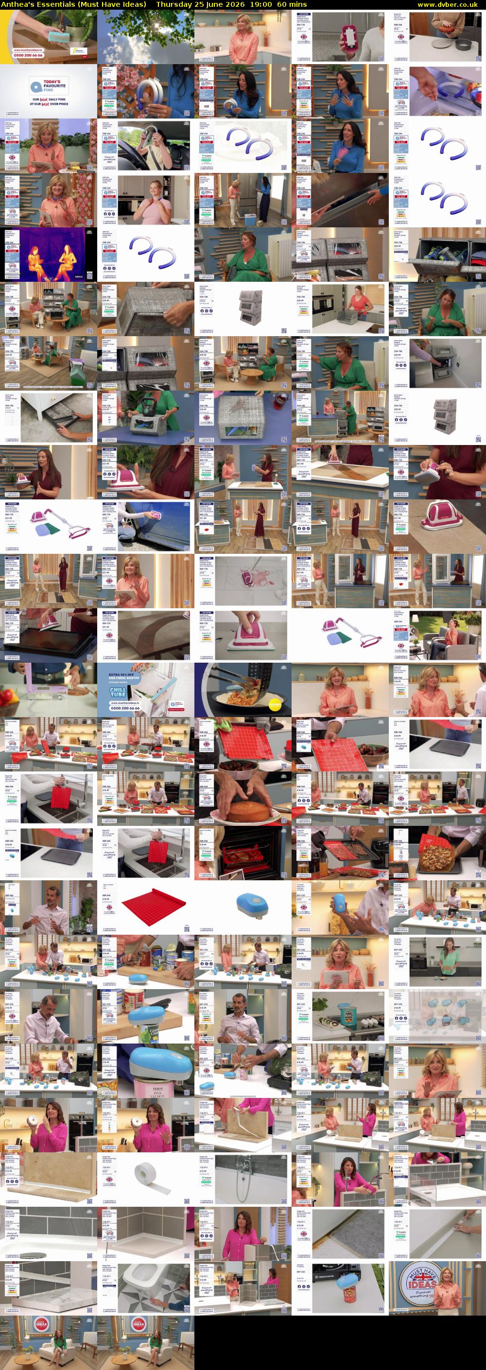 Anthea's Essentials (Must Have Ideas) Thursday 25 June 2026 19:00 - 20:00