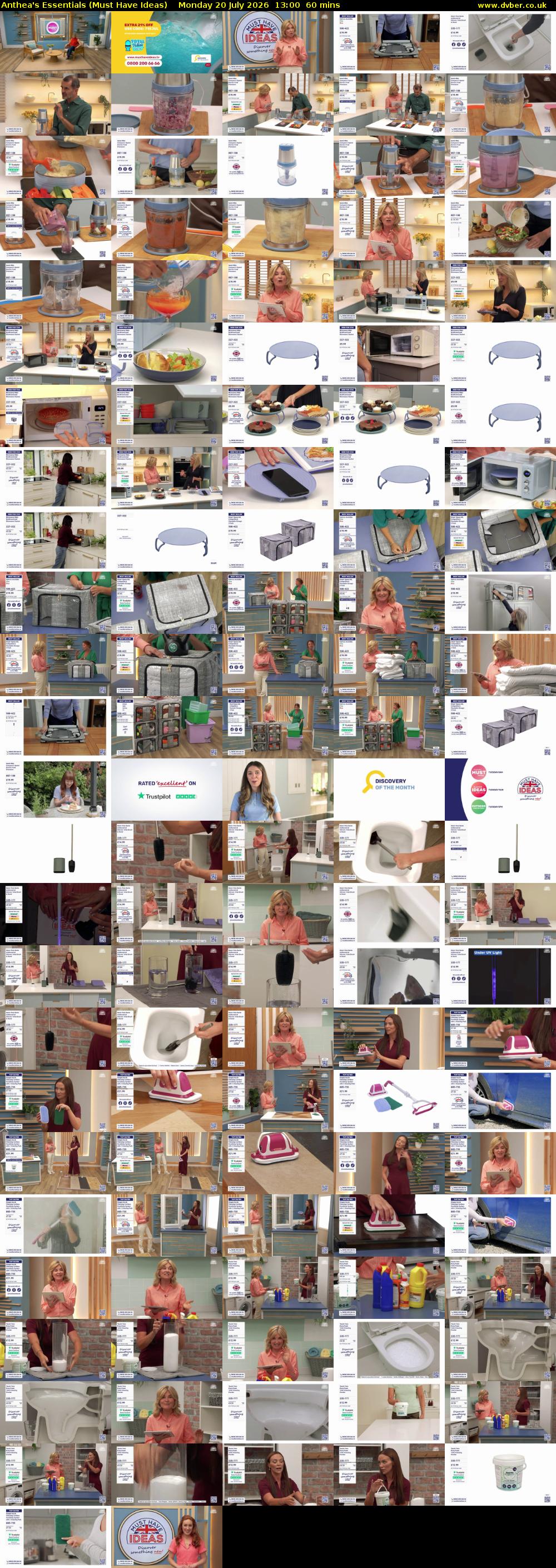 Anthea's Essentials (Must Have Ideas) Monday 20 July 2026 13:00 - 14:00