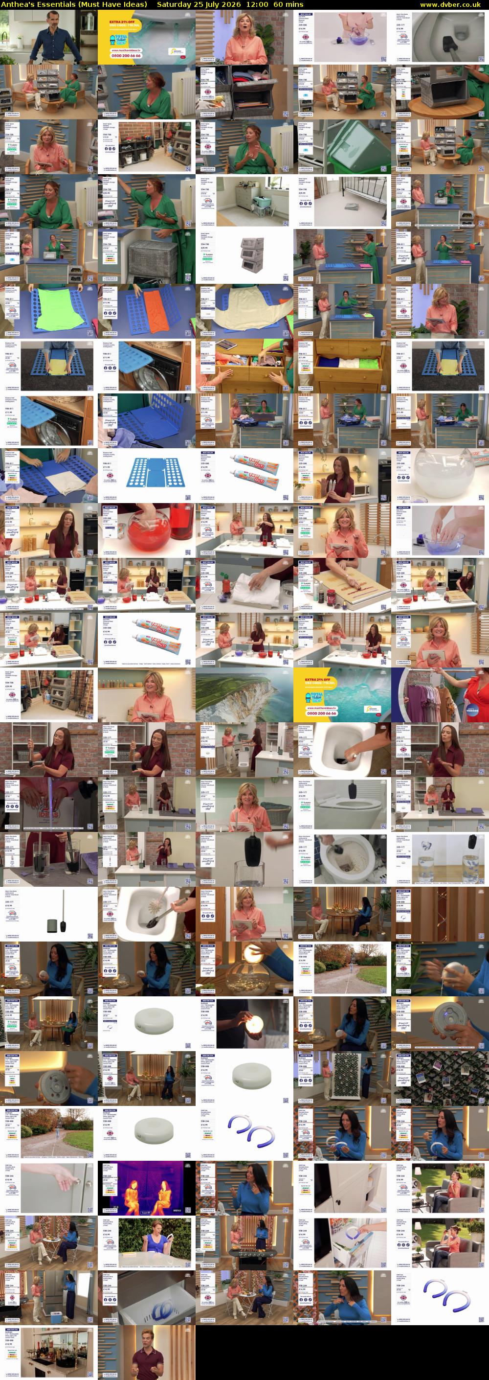 Anthea's Essentials (Must Have Ideas) Saturday 25 July 2026 12:00 - 13:00