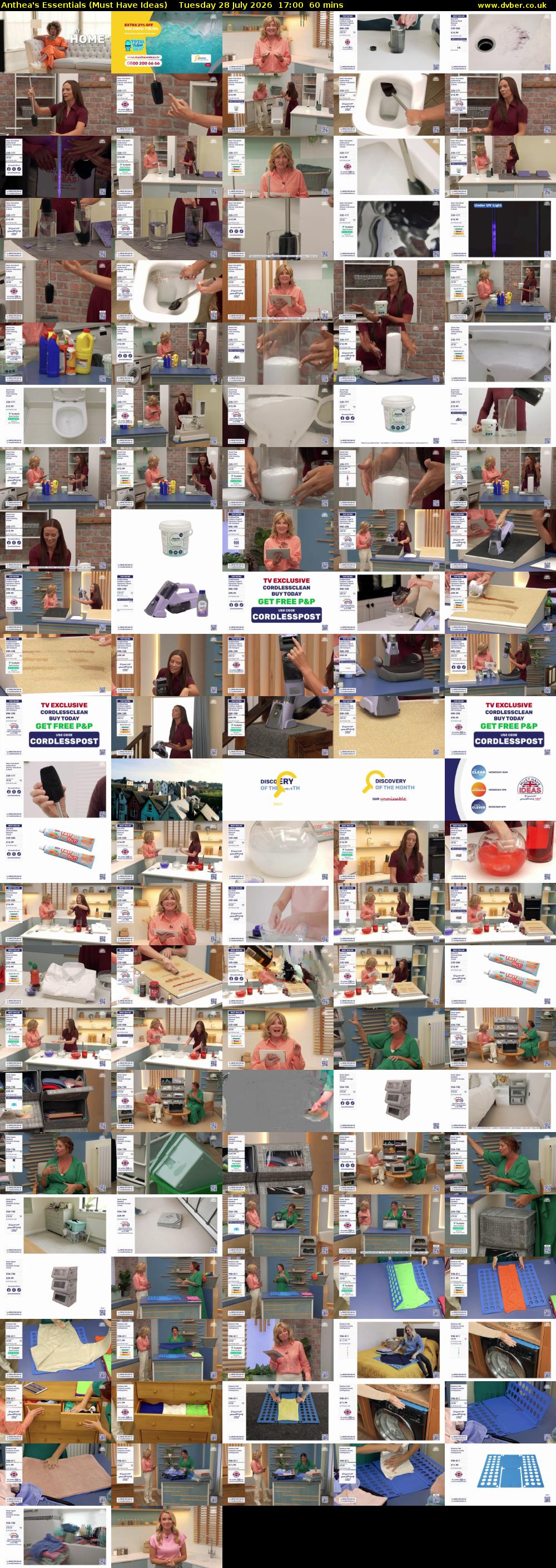 Anthea's Essentials (Must Have Ideas) Tuesday 28 July 2026 17:00 - 18:00