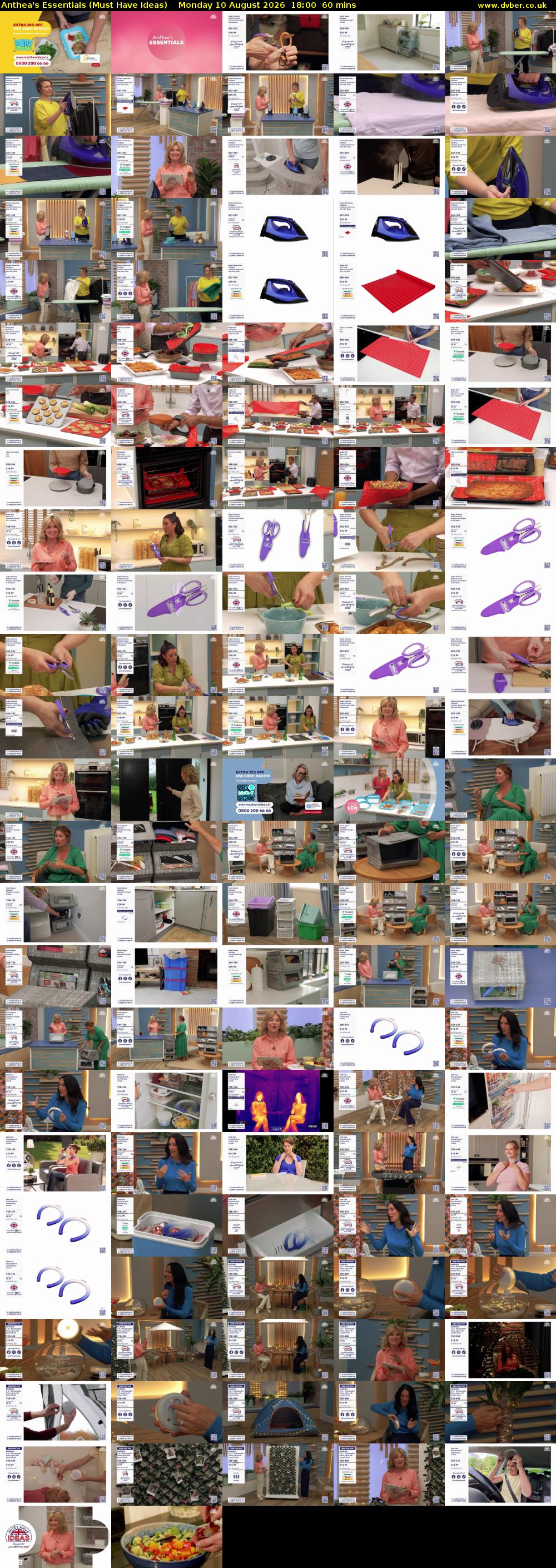 Anthea's Essentials (Must Have Ideas) Monday 10 August 2026 18:00 - 19:00