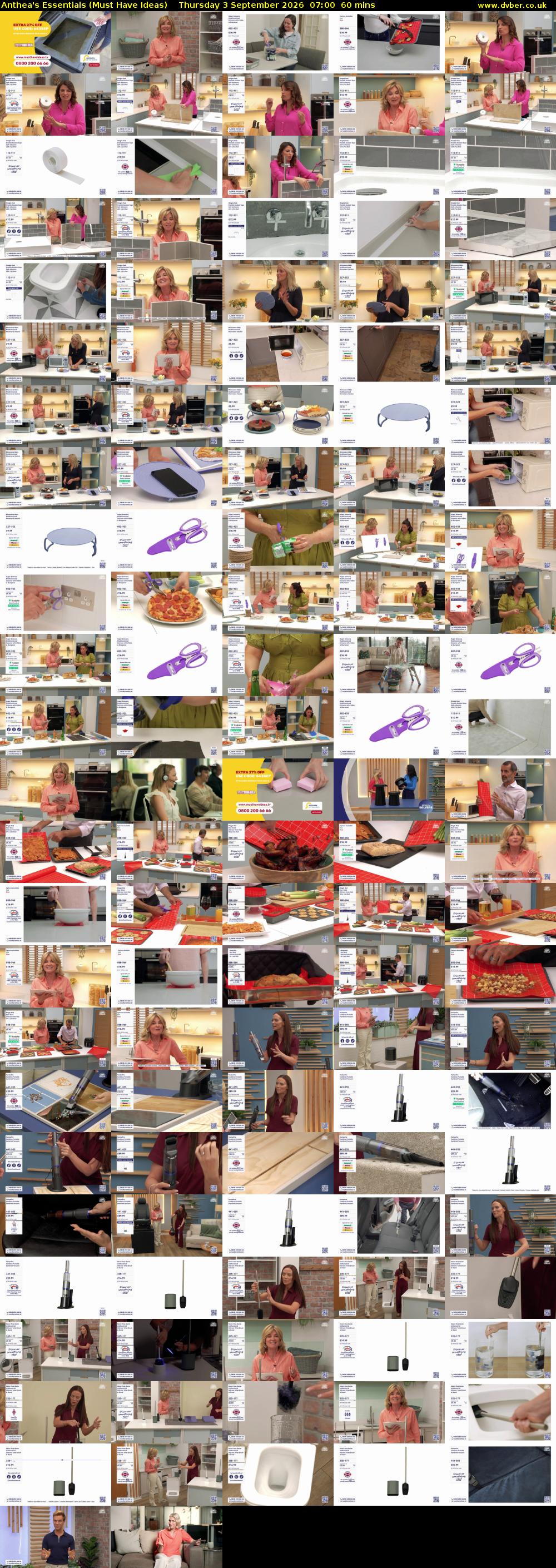 Anthea's Essentials (Must Have Ideas) Thursday 3 September 2026 07:00 - 08:00