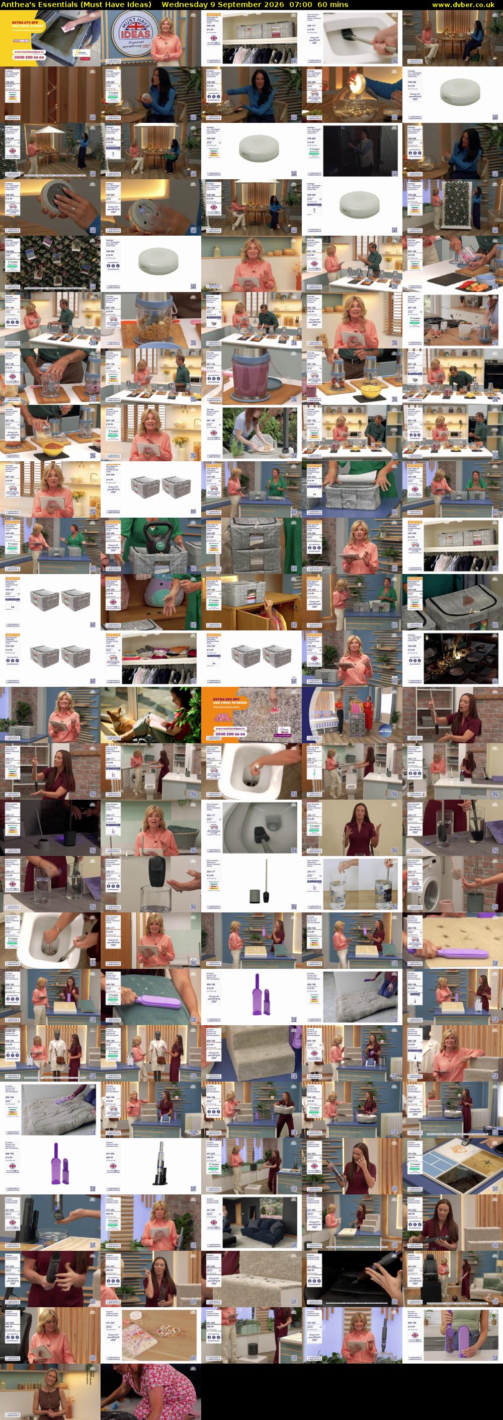 Anthea's Essentials (Must Have Ideas) Wednesday 9 September 2026 07:00 - 08:00