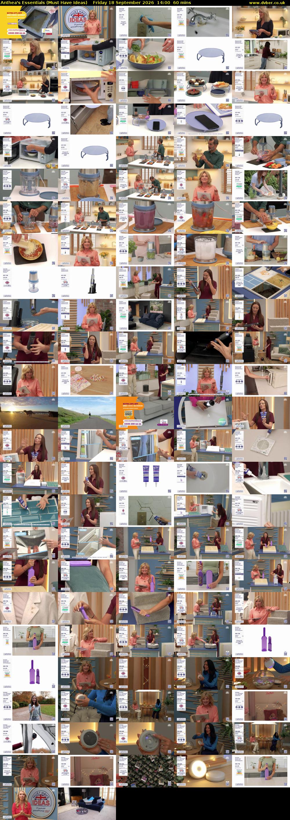 Anthea's Essentials (Must Have Ideas) Friday 18 September 2026 14:00 - 15:00