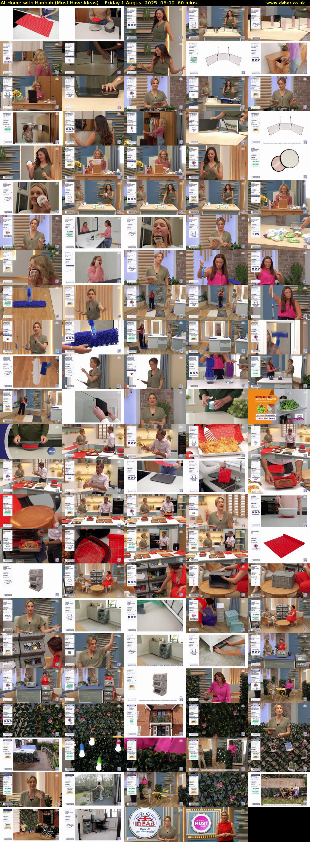 At Home with Hannah (Must Have Ideas) Friday 1 August 2025 06:00 - 07:00