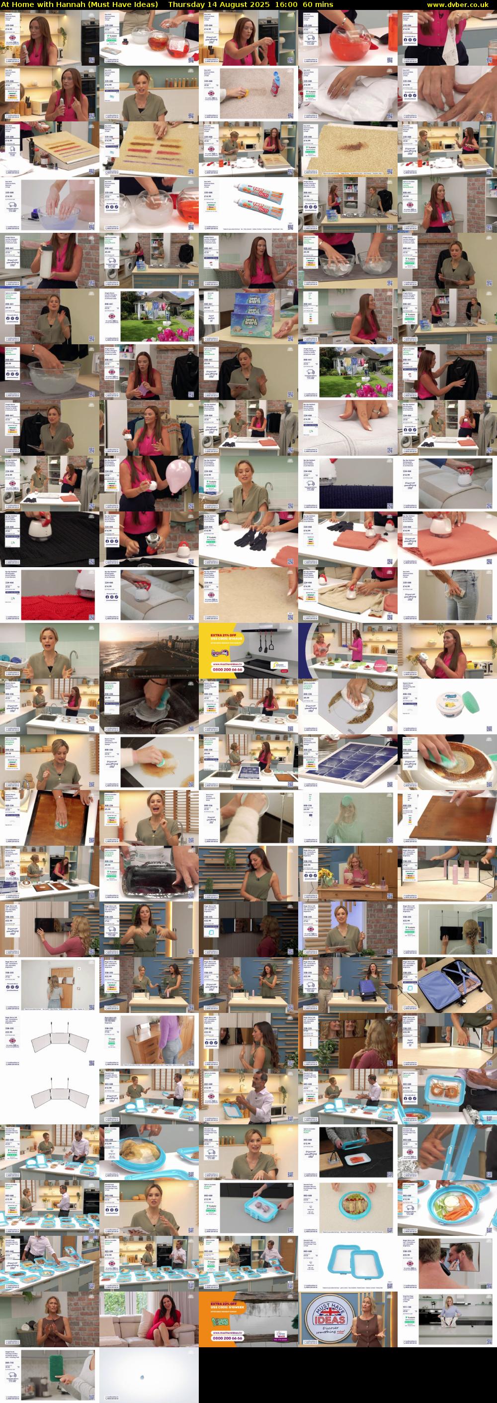 At Home with Hannah (Must Have Ideas) Thursday 14 August 2025 16:00 - 17:00