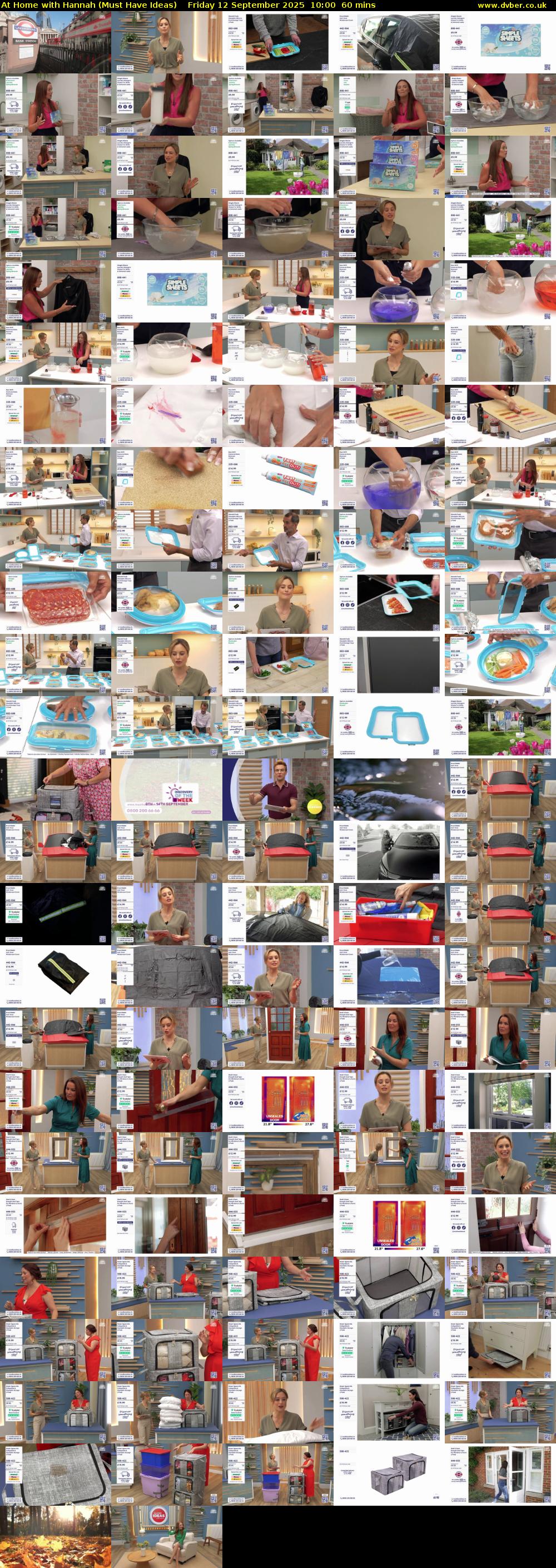 At Home with Hannah (Must Have Ideas) Friday 12 September 2025 10:00 - 11:00
