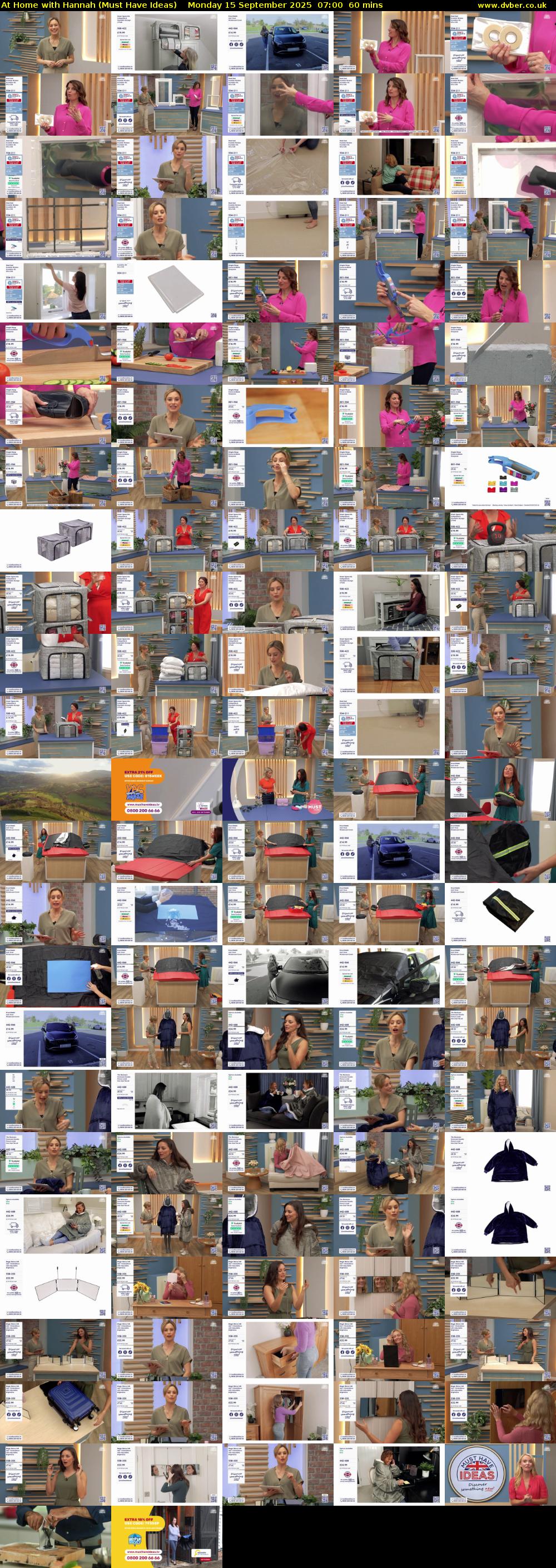 At Home with Hannah (Must Have Ideas) Monday 15 September 2025 07:00 - 08:00