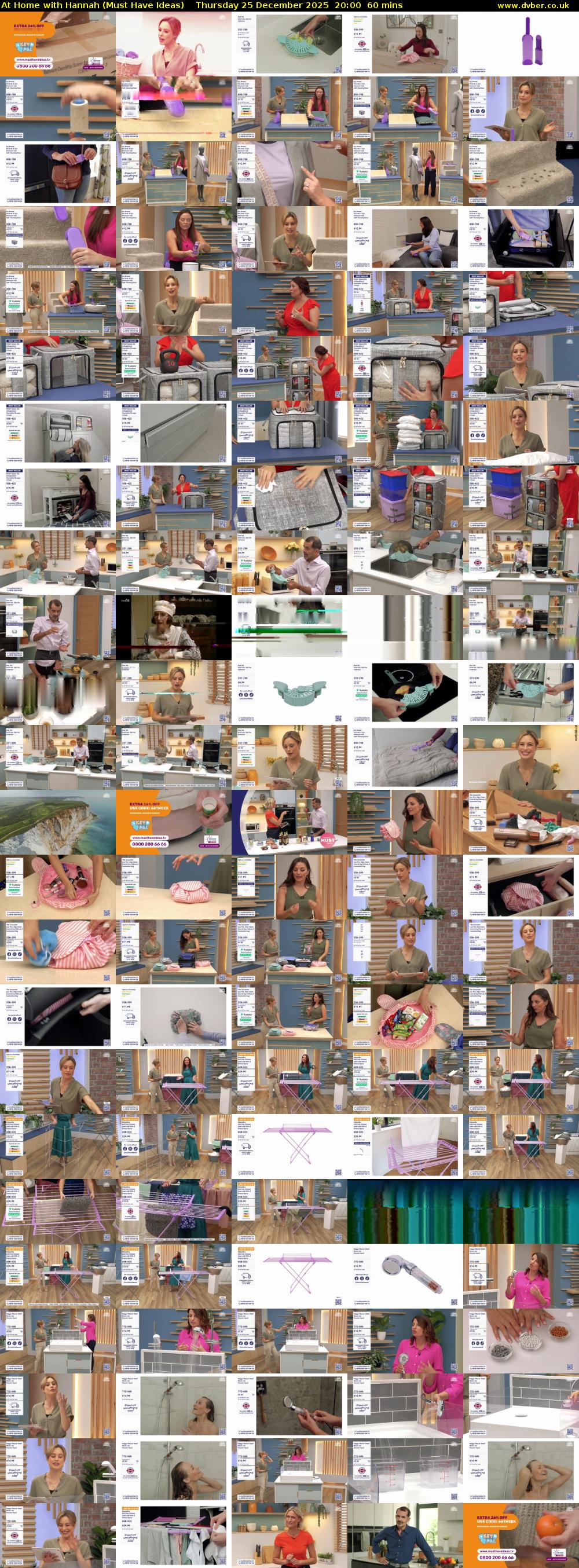 At Home with Hannah (Must Have Ideas) Thursday 25 December 2025 20:00 - 21:00