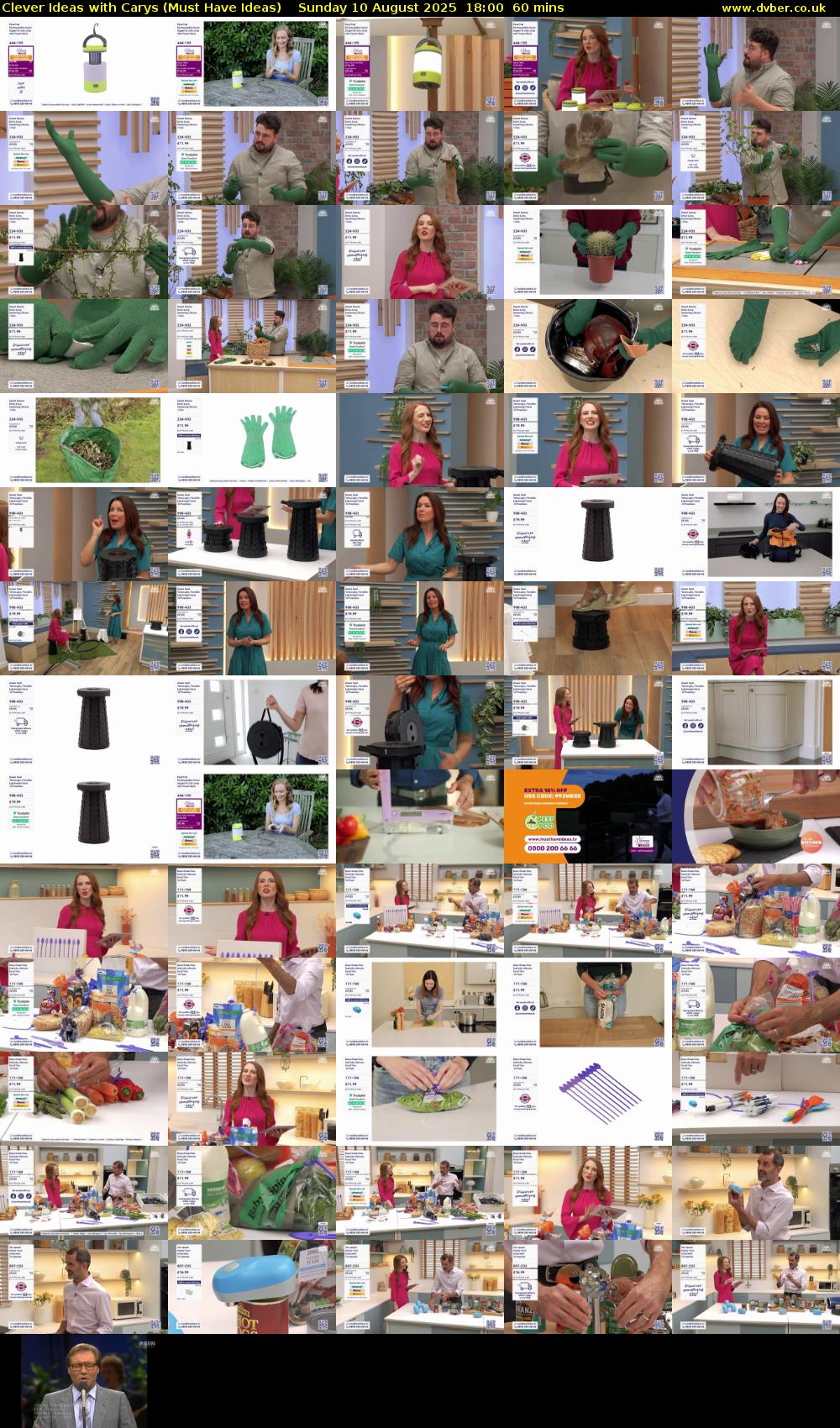 Clever Ideas with Carys (Must Have Ideas) Sunday 10 August 2025 18:00 - 19:00