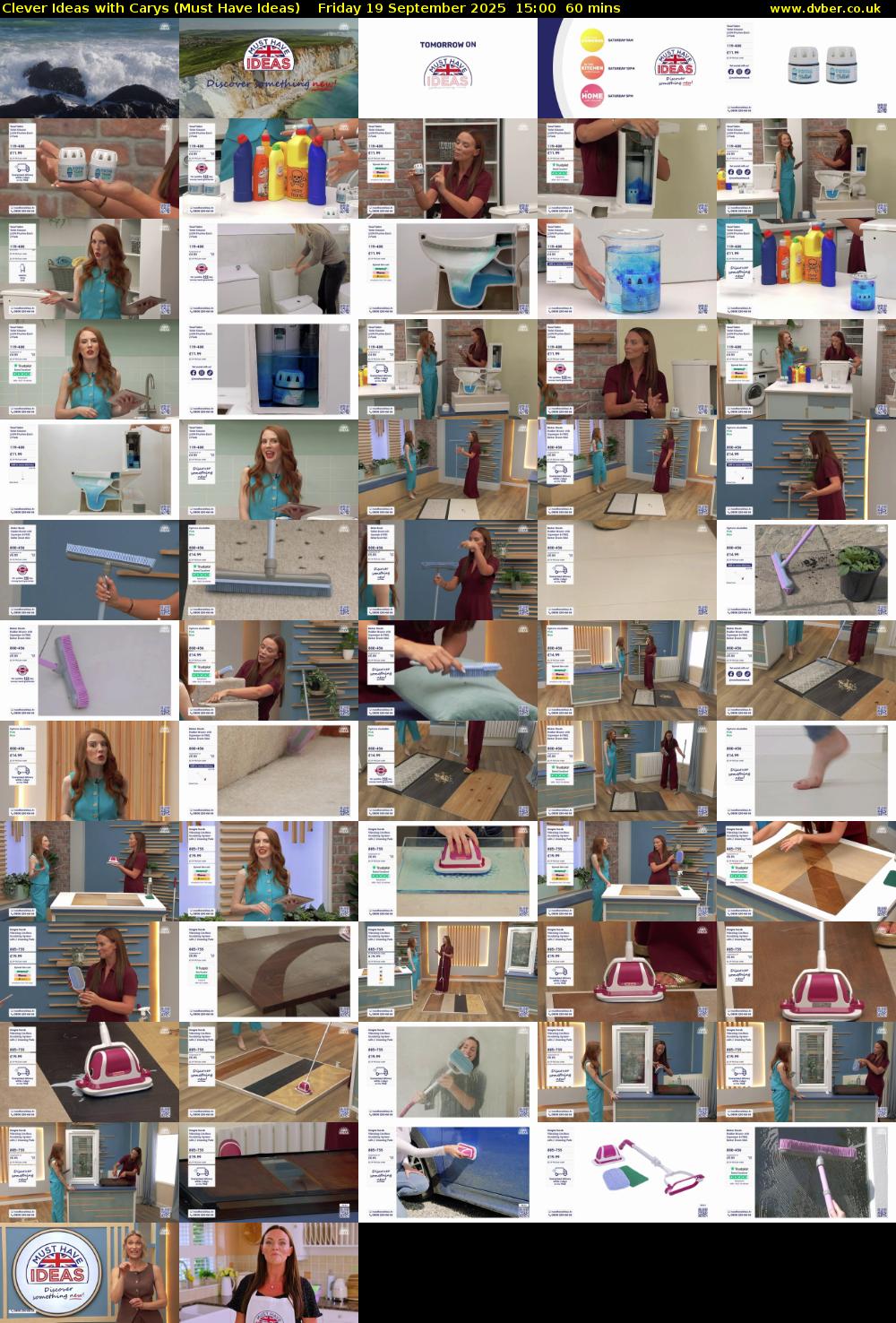 Clever Ideas with Carys (Must Have Ideas) Friday 19 September 2025 15:00 - 16:00