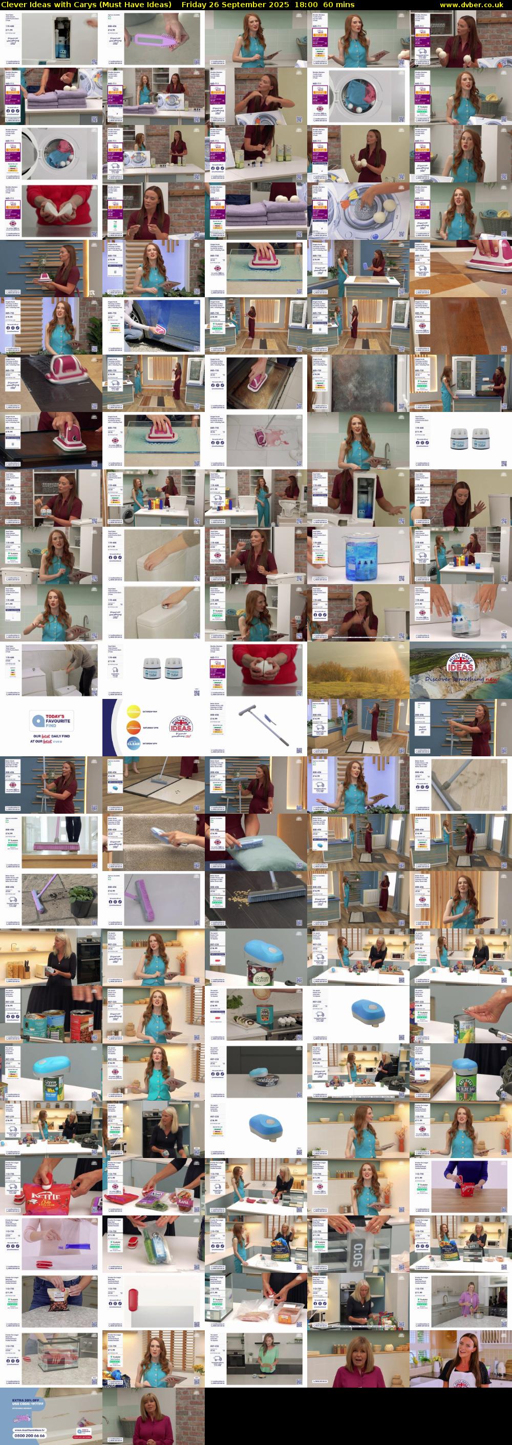Clever Ideas with Carys (Must Have Ideas) Friday 26 September 2025 18:00 - 19:00