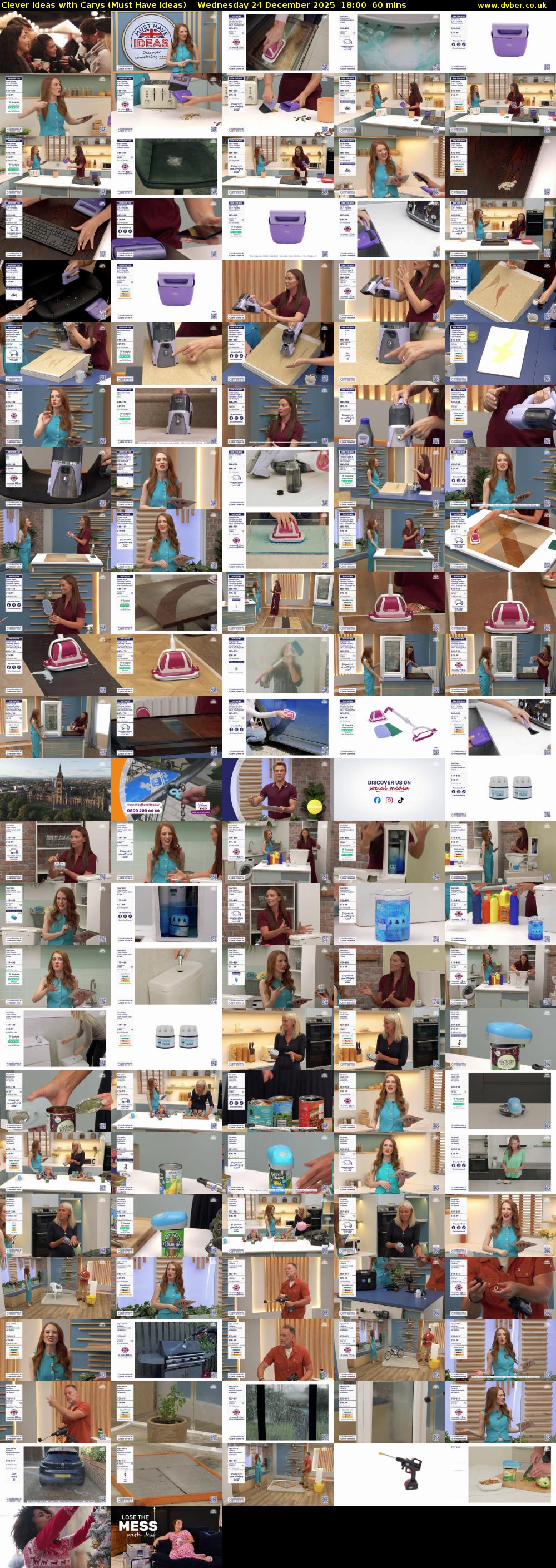 Clever Ideas with Carys (Must Have Ideas) Wednesday 24 December 2025 18:00 - 19:00