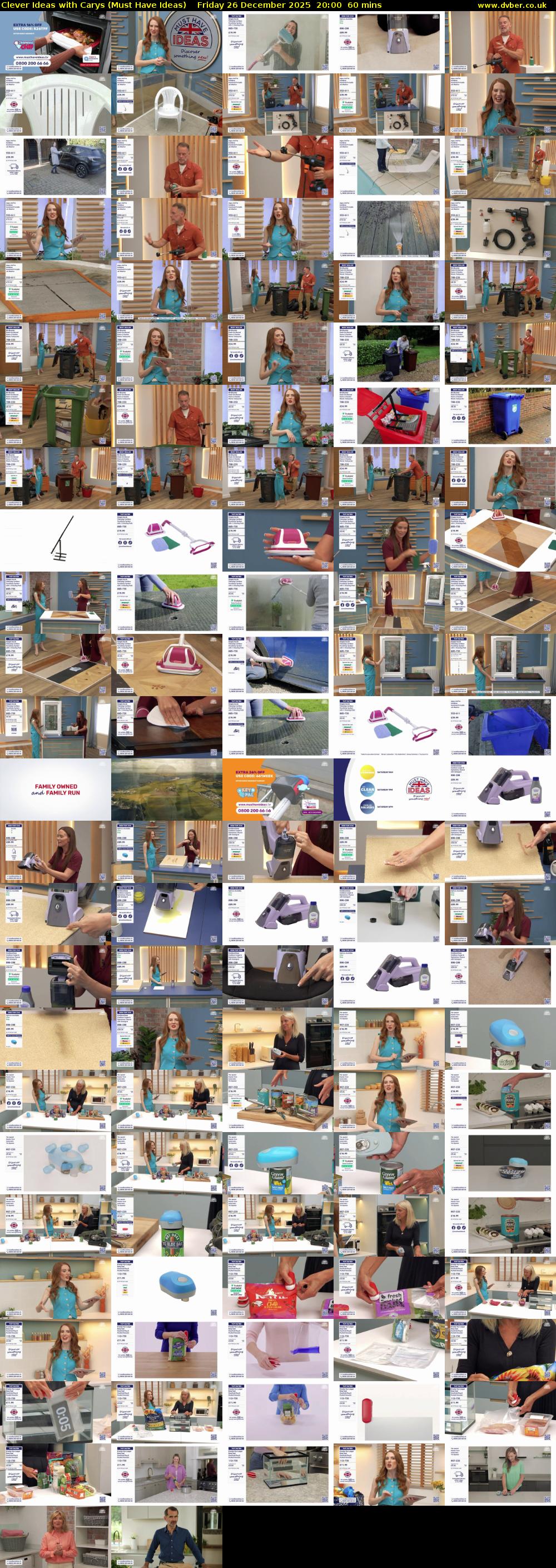 Clever Ideas with Carys (Must Have Ideas) Friday 26 December 2025 20:00 - 21:00