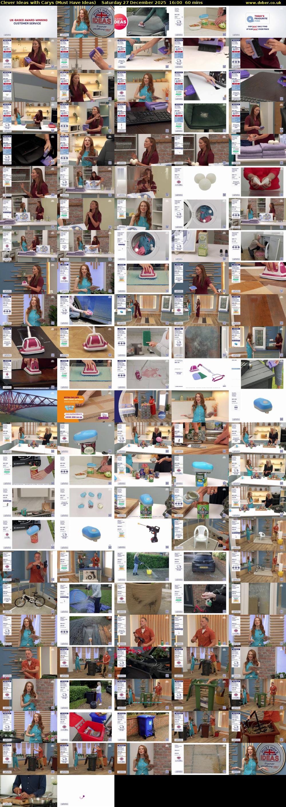 Clever Ideas with Carys (Must Have Ideas) Saturday 27 December 2025 16:00 - 17:00