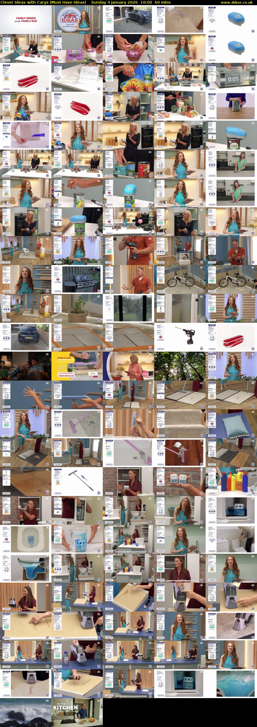 Clever Ideas with Carys (Must Have Ideas) Sunday 4 January 2026 10:00 - 11:00