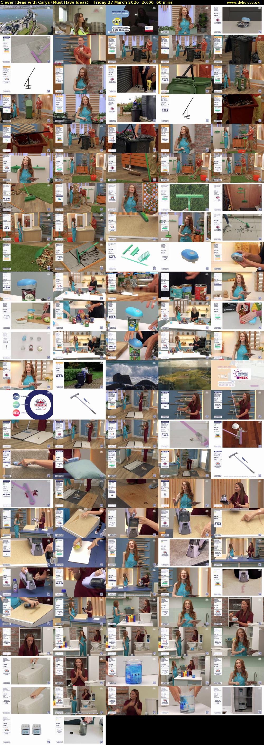 Clever Ideas with Carys (Must Have Ideas) Friday 27 March 2026 20:00 - 21:00