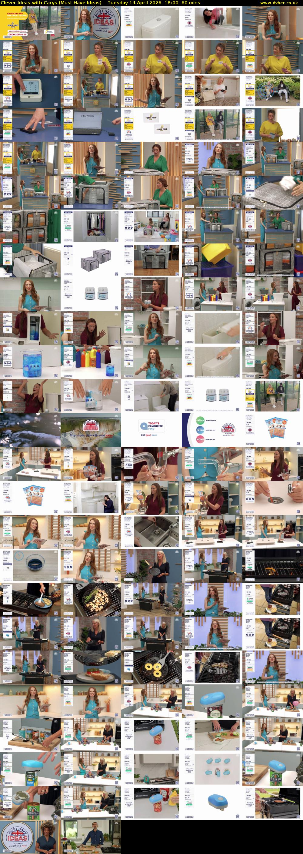 Clever Ideas with Carys (Must Have Ideas) Tuesday 14 April 2026 18:00 - 19:00