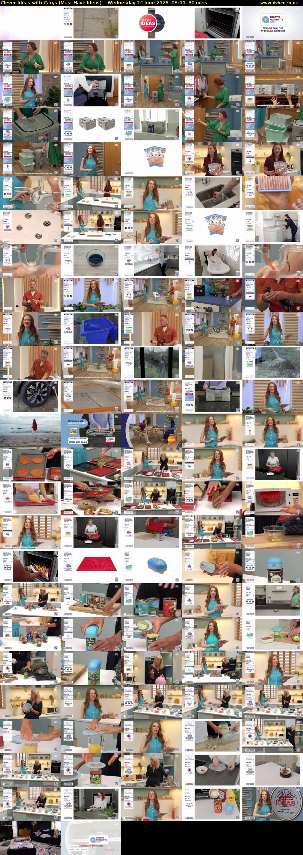 Clever Ideas with Carys (Must Have Ideas) Wednesday 24 June 2026 06:00 - 07:00