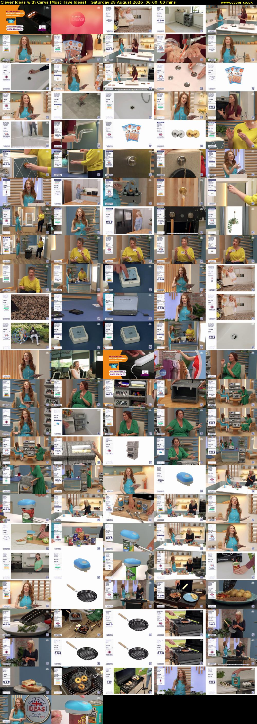 Clever Ideas with Carys (Must Have Ideas) Saturday 29 August 2026 06:00 - 07:00