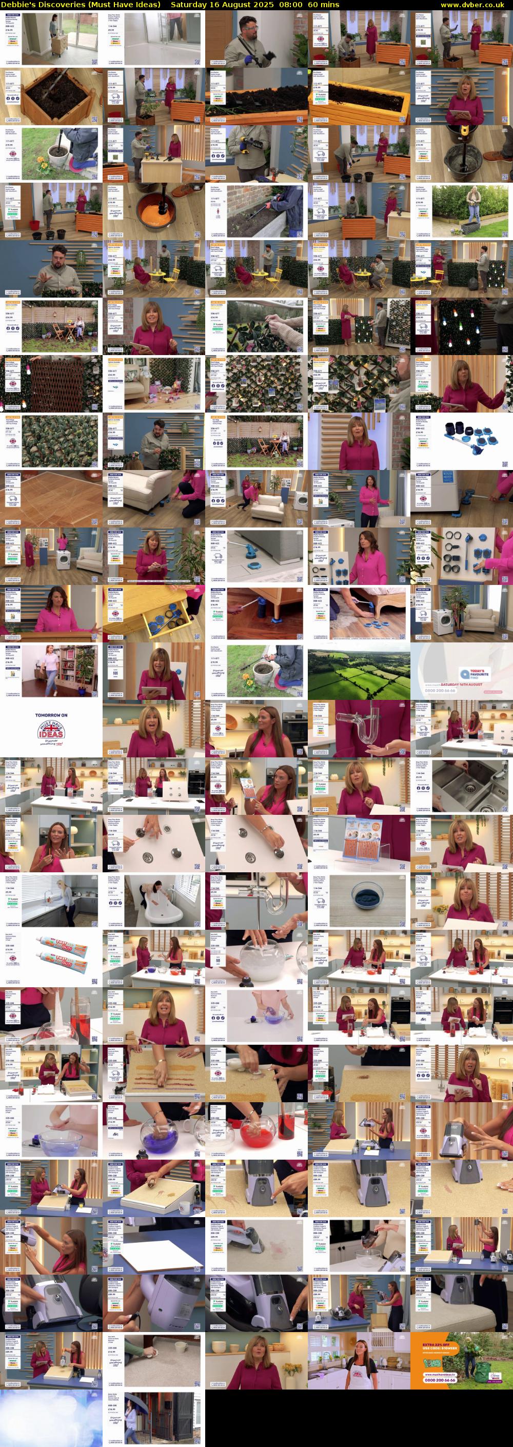 Debbie's Discoveries (Must Have Ideas) Saturday 16 August 2025 08:00 - 09:00