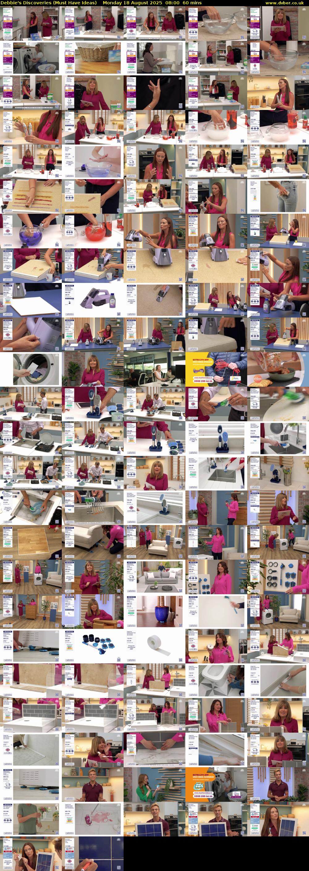 Debbie's Discoveries (Must Have Ideas) Monday 18 August 2025 08:00 - 09:00