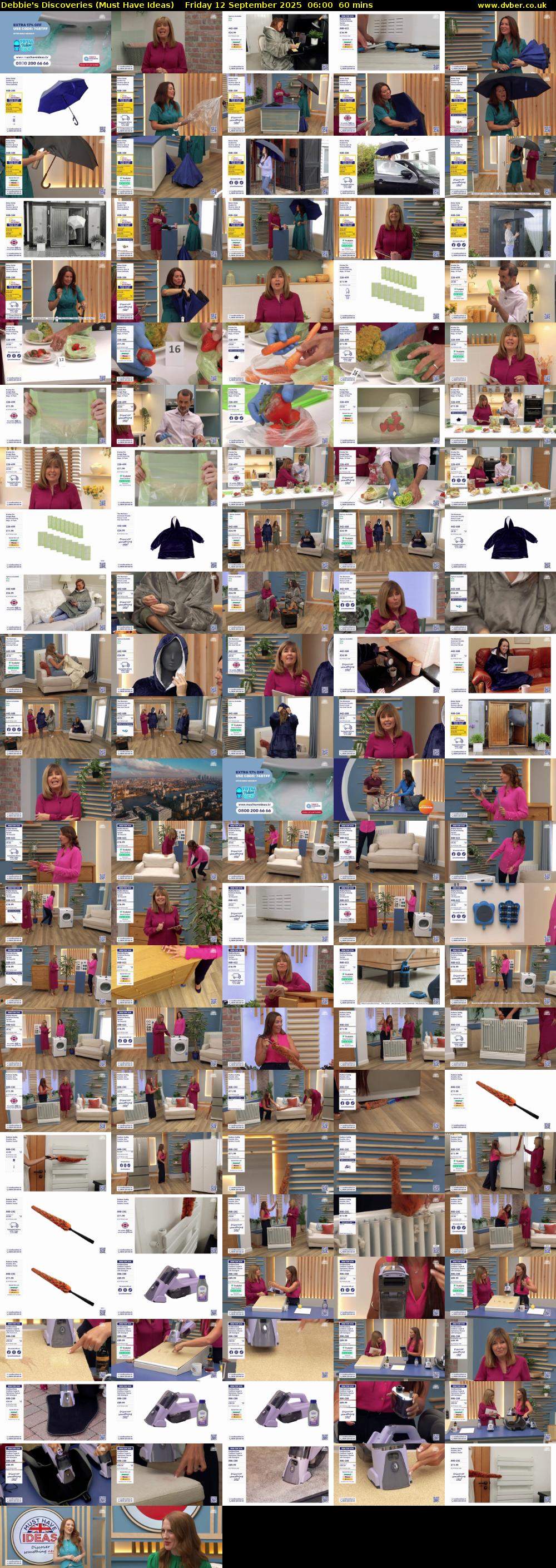 Debbie's Discoveries (Must Have Ideas) Friday 12 September 2025 06:00 - 07:00