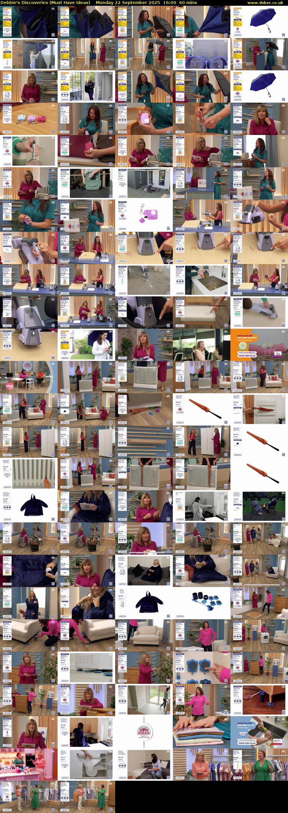 Debbie's Discoveries (Must Have Ideas) Monday 22 September 2025 16:00 - 17:00