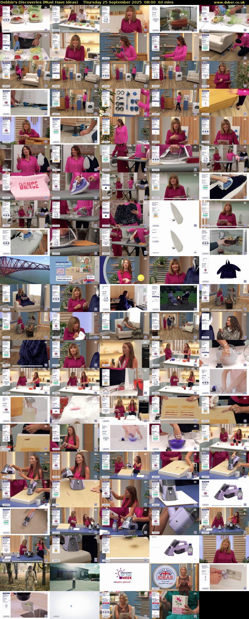 Debbie's Discoveries (Must Have Ideas) Thursday 25 September 2025 08:00 - 09:00