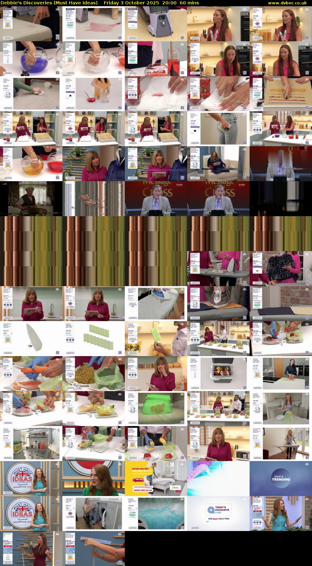 Debbie's Discoveries (Must Have Ideas) Friday 3 October 2025 20:00 - 21:00