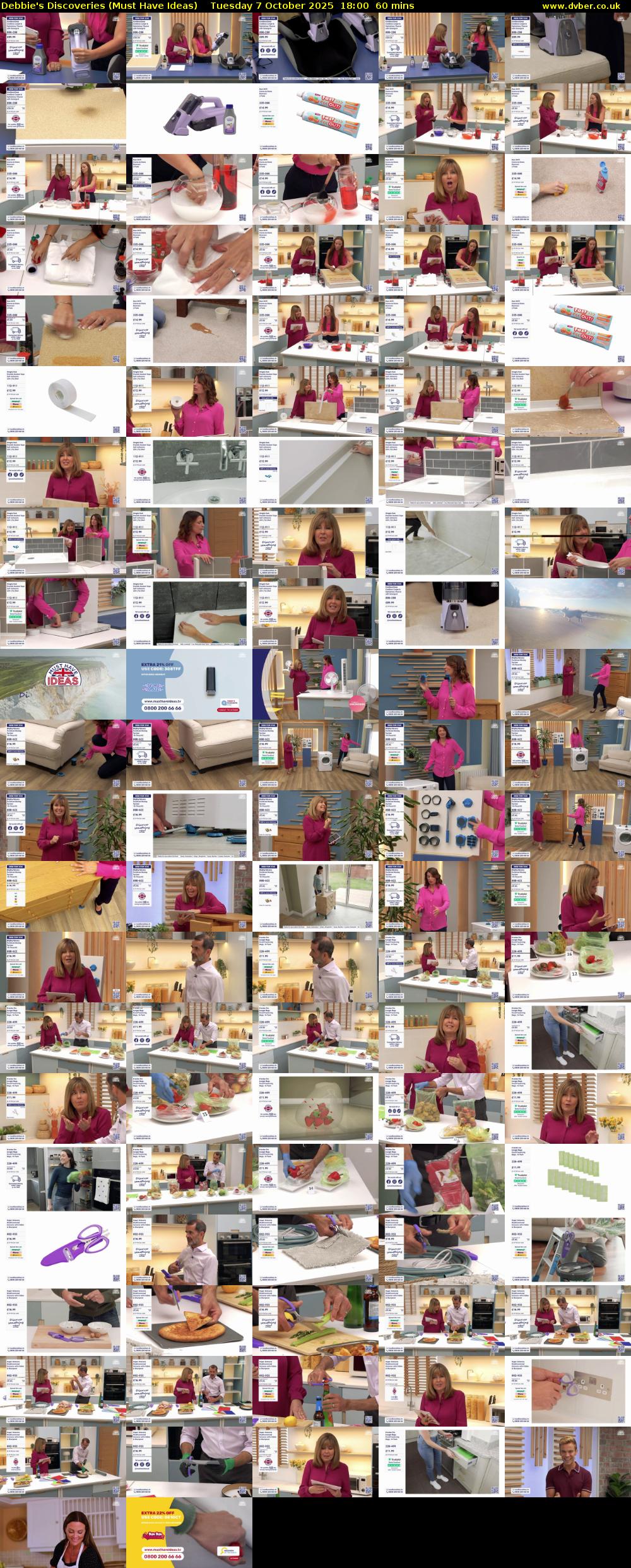 Debbie's Discoveries (Must Have Ideas) Tuesday 7 October 2025 18:00 - 19:00