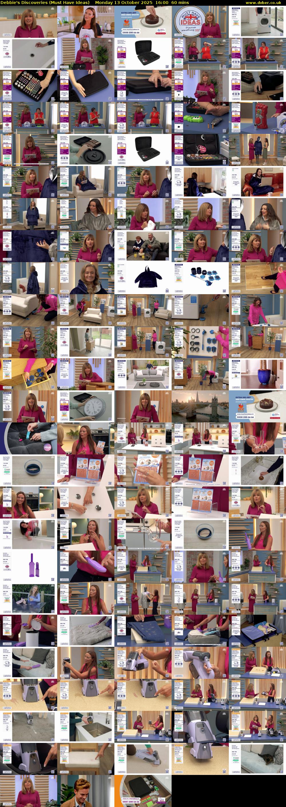 Debbie's Discoveries (Must Have Ideas) Monday 13 October 2025 16:00 - 17:00