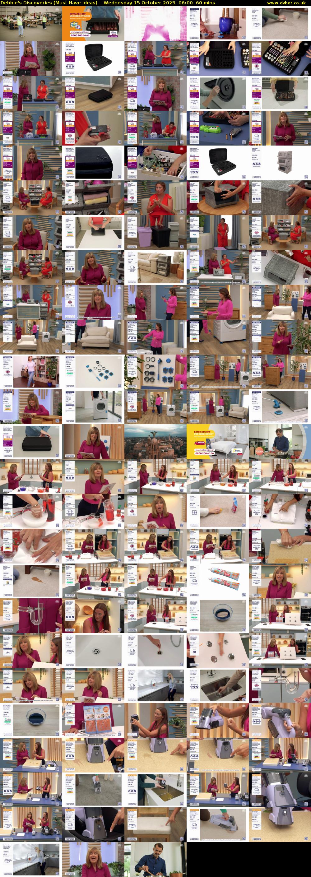 Debbie's Discoveries (Must Have Ideas) Wednesday 15 October 2025 06:00 - 07:00