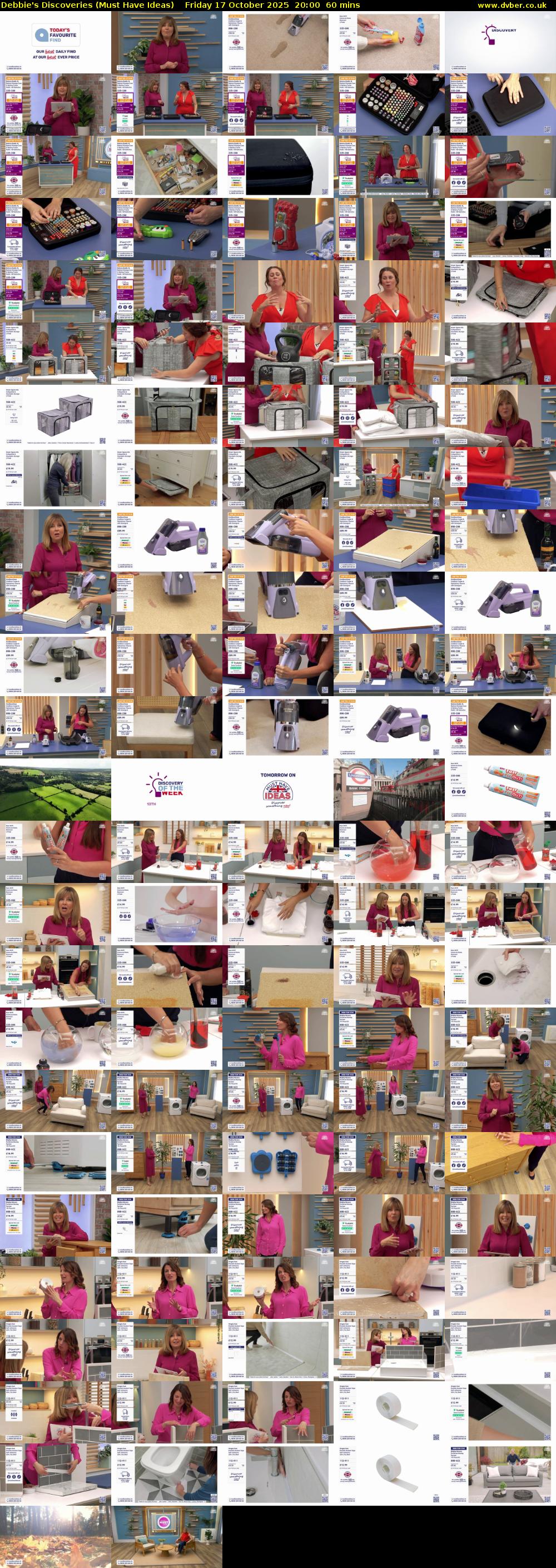Debbie's Discoveries (Must Have Ideas) Friday 17 October 2025 20:00 - 21:00