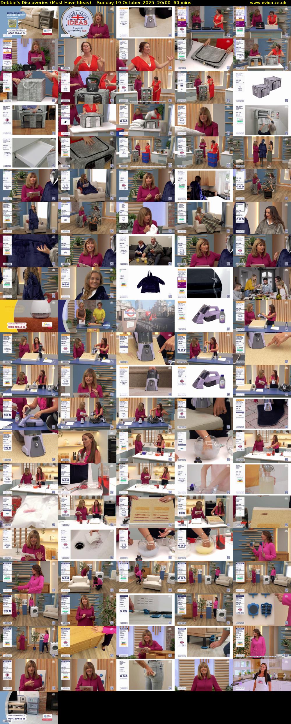 Debbie's Discoveries (Must Have Ideas) Sunday 19 October 2025 20:00 - 21:00