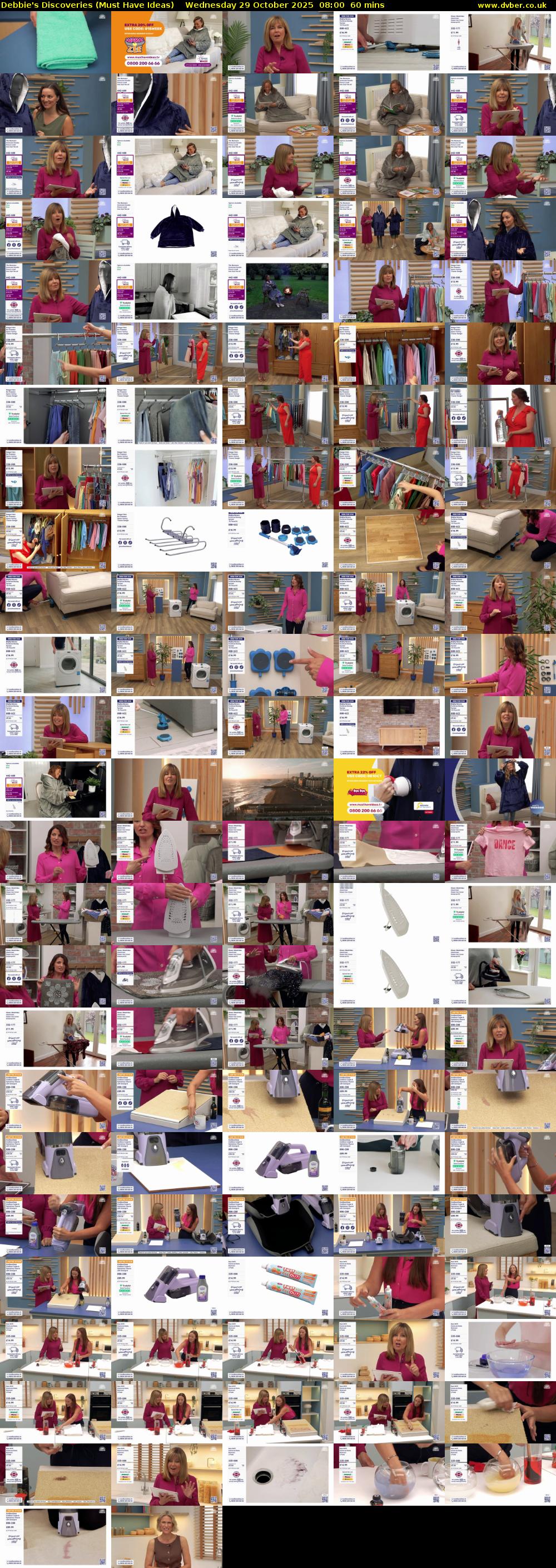 Debbie's Discoveries (Must Have Ideas) Wednesday 29 October 2025 08:00 - 09:00