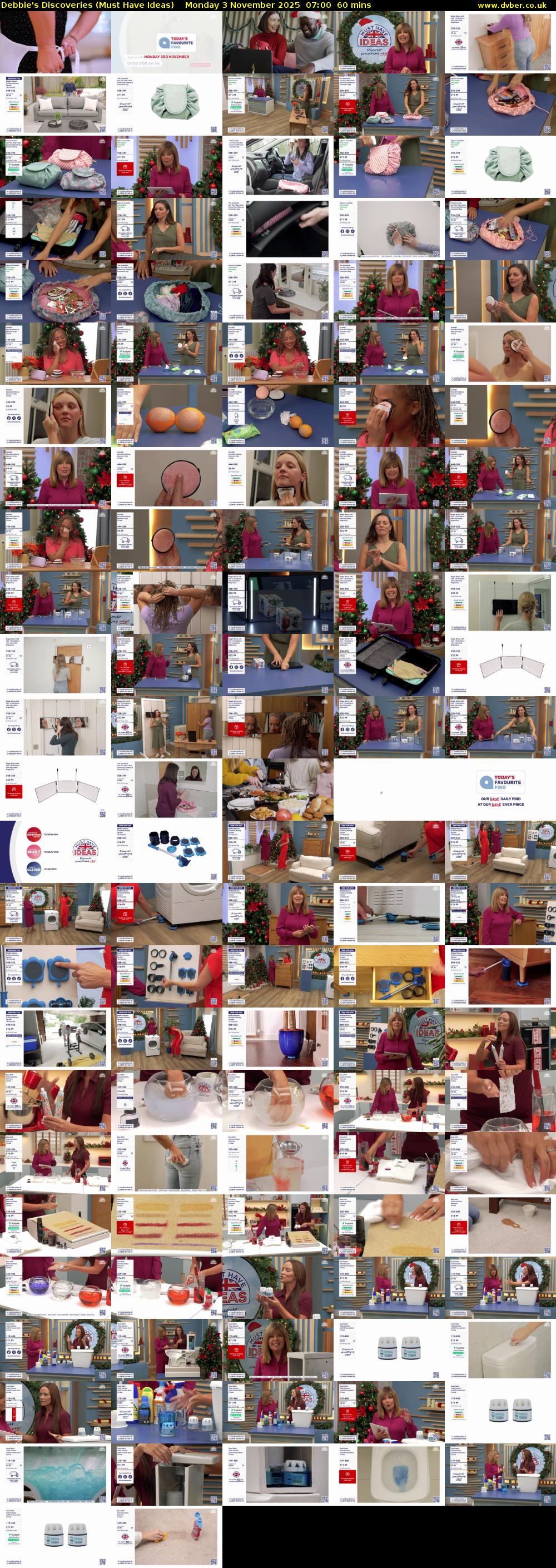 Debbie's Discoveries (Must Have Ideas) Monday 3 November 2025 07:00 - 08:00