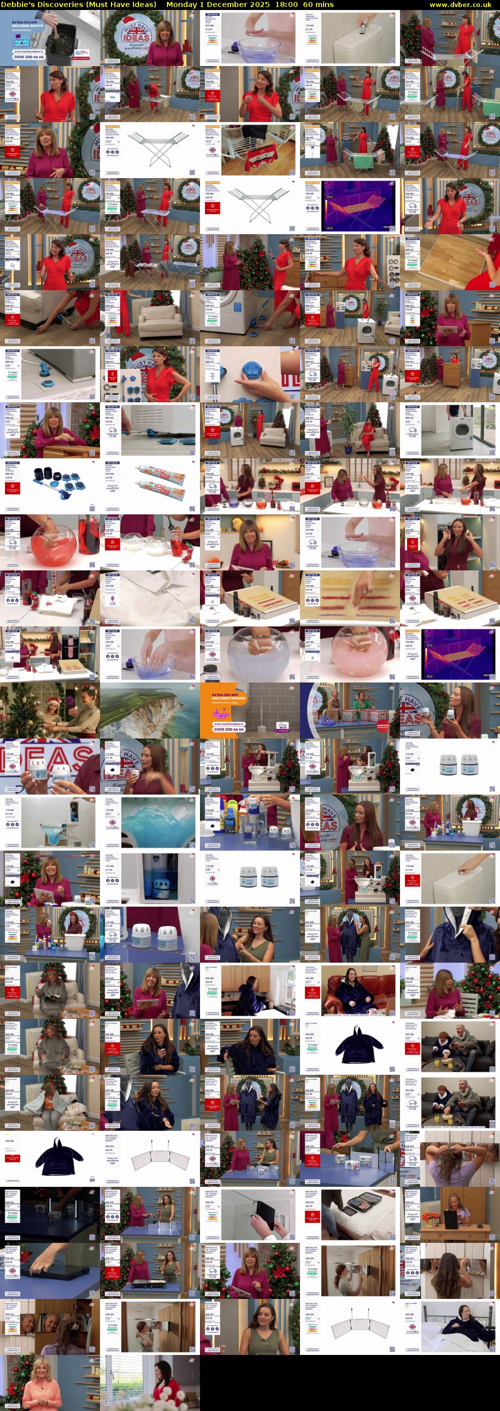 Debbie's Discoveries (Must Have Ideas) Monday 1 December 2025 18:00 - 19:00