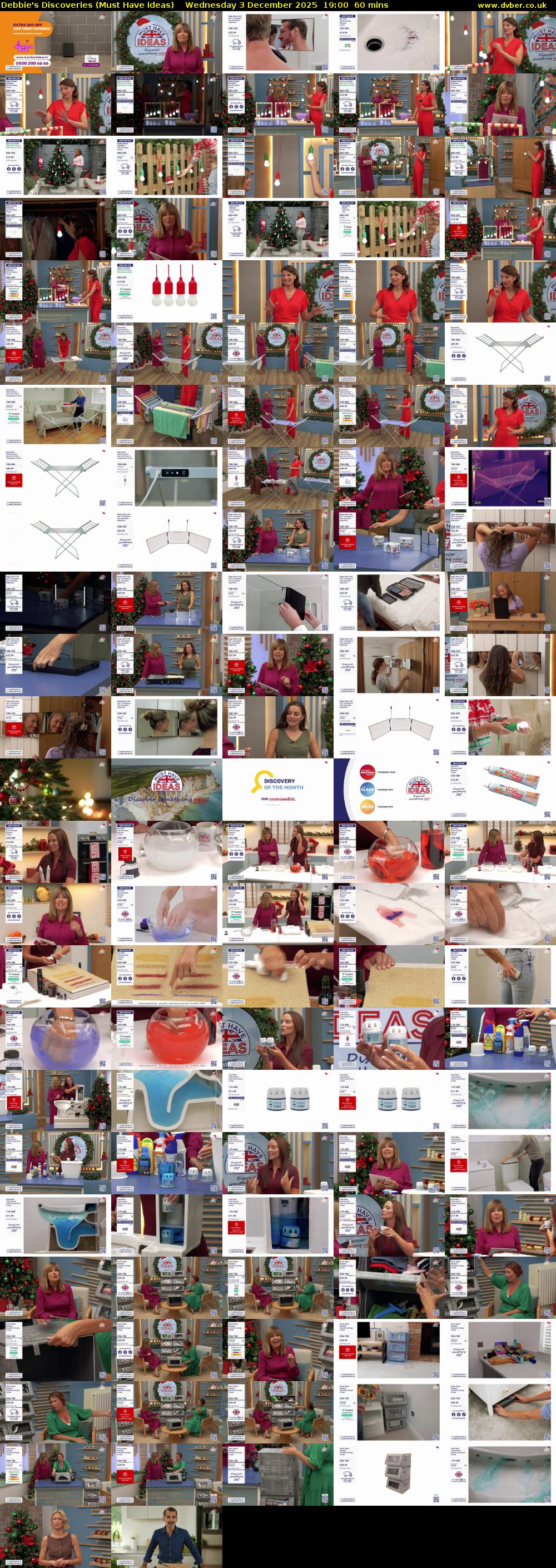 Debbie's Discoveries (Must Have Ideas) Wednesday 3 December 2025 19:00 - 20:00